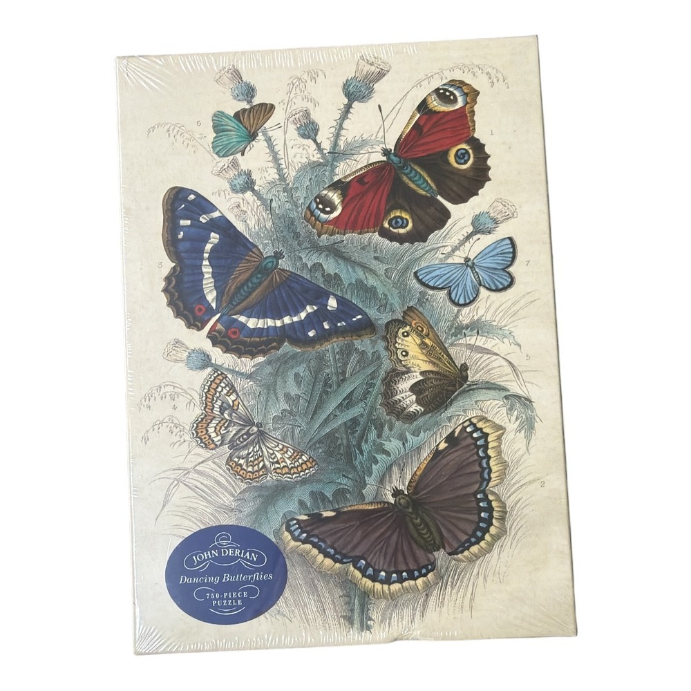 John Derian Dancing Butterflies 750 pc. Puzzle Brand New Sealed 2020
